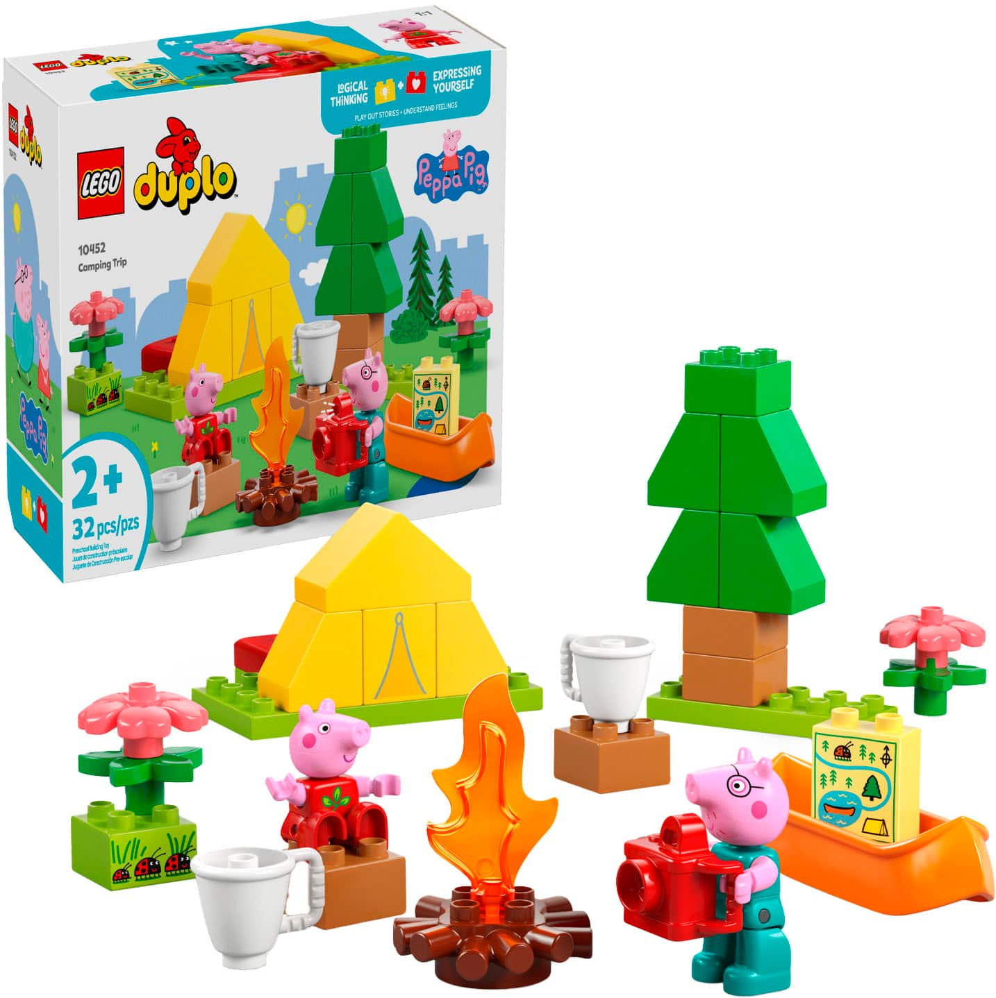 LEGO DUPLO Peppa Pig Camping Trip Building Toy 10452 6526193 - Best Buy