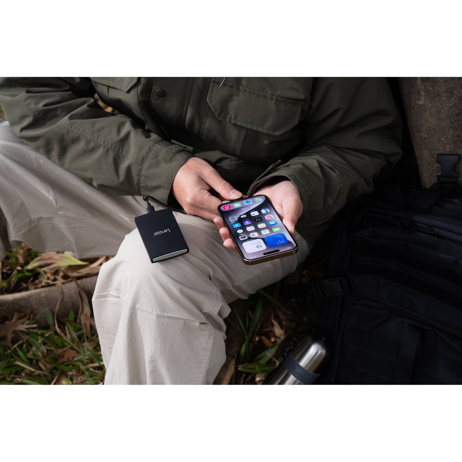 Alt View 5. Lexar - ARMOR 700 USB 3.2 Portable SSD 1TB - Black.