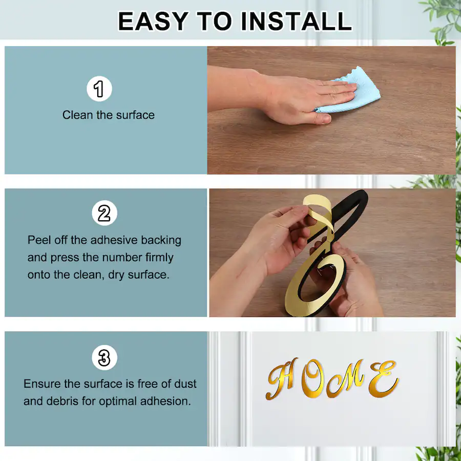 Fragile Sticker Lettering Unique Bargains 3D Alphabet Mirror Wall Sticker, 7