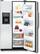 Front Standard. GE - 22.0 Cu. Ft. Side-by-Side Refrigerator with Thru-the-Door Ice and Water - Stainless-Steel.