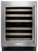 KitchenAid - 46-Bottle Wine Cellar - Stainless steel - Front_Standard