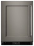 Front. KitchenAid - 4.9 Cu. Ft. mini fridge - Custom Panel Ready.