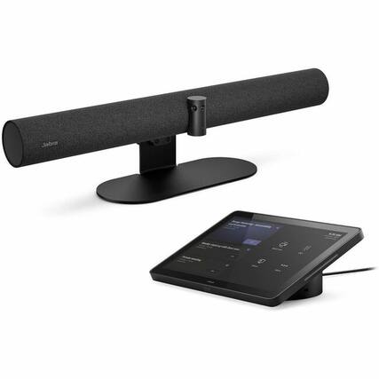 Front. Jabra - Jabra PanaCast 50 Video Bar System UC - For Video Conferencing - 3840 x 2160 Video (Live) - 4K - Network (RJ-45) - 1 x - Black.