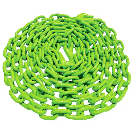 Front. Timber Tuff - Timber Tuff TMW-3820HVLC 20 Foot Long Heavy Duty Log Chain, 5,400 Pound Capacity - Green.
