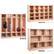 Front. VEVOR - Cubby Mobile Tray Storage Cabinet, 20-Compartment Cubby Storage Shelf, Cubby Storage Cabinet 4 x 5, Classroom Cubbies - Natural.