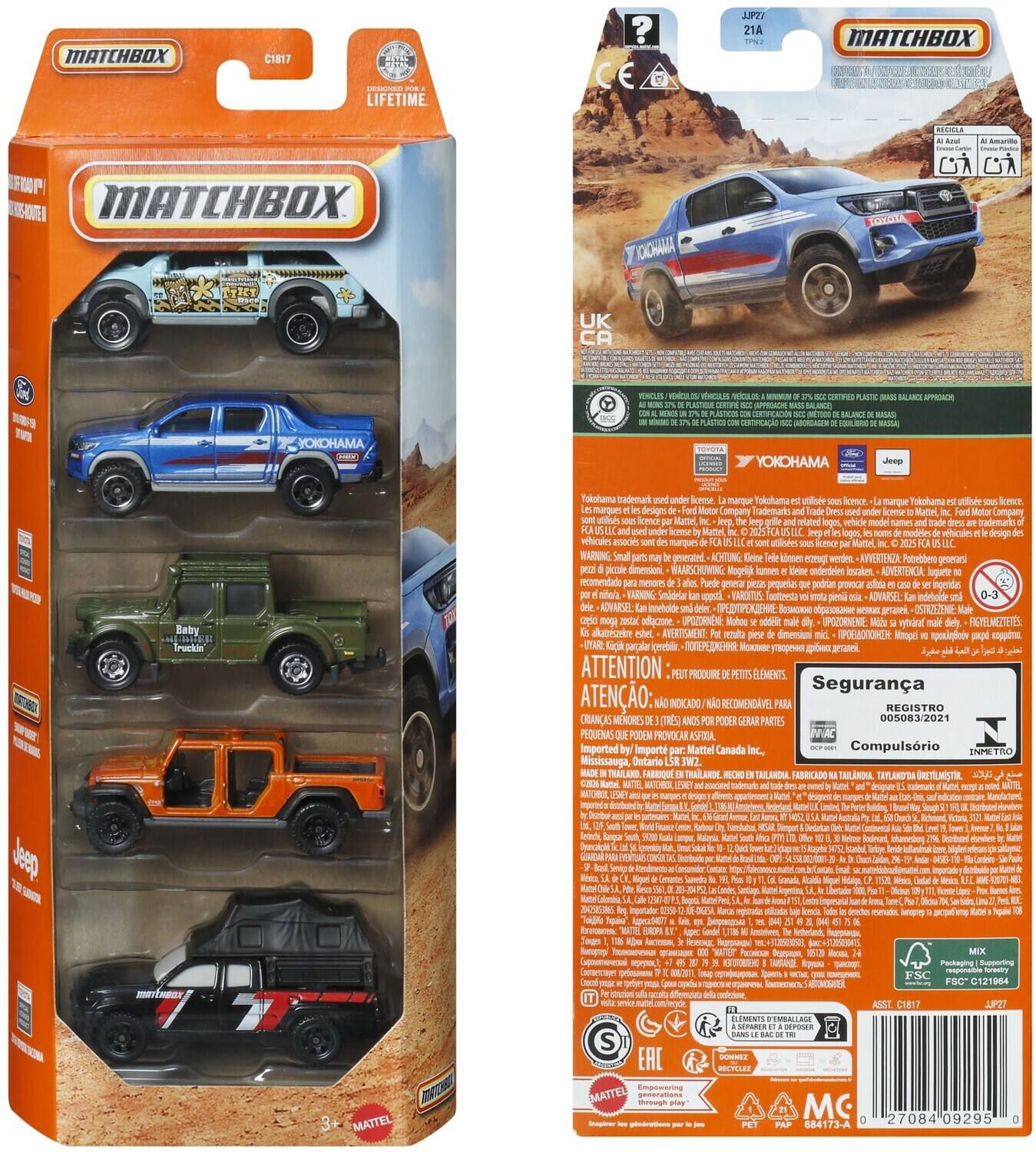 MATCHBOX C1817 JP2 21A MATCHBOX OEVACS JNC2 LIFETIME MATCHBOX HM UK CA - YOKOHAMA VENCILOS VNIL VICAS STOR LTICIS CHEFICACIN CERTFICAO YOKOHAMA AFTROACE ep Baby Truckin Tokohama trademark lcrme marque Tokotuma utiizule liceer manque Tokohama utilicde Sec manques designs Company Trademarks lcrme Mattel yosgme. atilinh lcner Mattel riated vetucie model under lerme Mumel, design vtticalins Iares manques ableuies llicence Matel WARNING groeuated ACHTUNG kinen eg werdes. AWVERTENZA Potebbeno gmerars pezale deeoion AARSCHUNING Mogripk lunes onderdeleo bcakm ADVERTINCA: Jugurte ecomendade mmoms Purde generar piesin pequetas podrian procar adda ingrrides mitola VARNING Smideiar p VARDITUS luettenta pimu -ADVARSEL indrboisr ADVARSEL ineholde