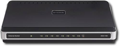 Front Standard. D-Link - 8-Port 10/100 Ethernet Switch.