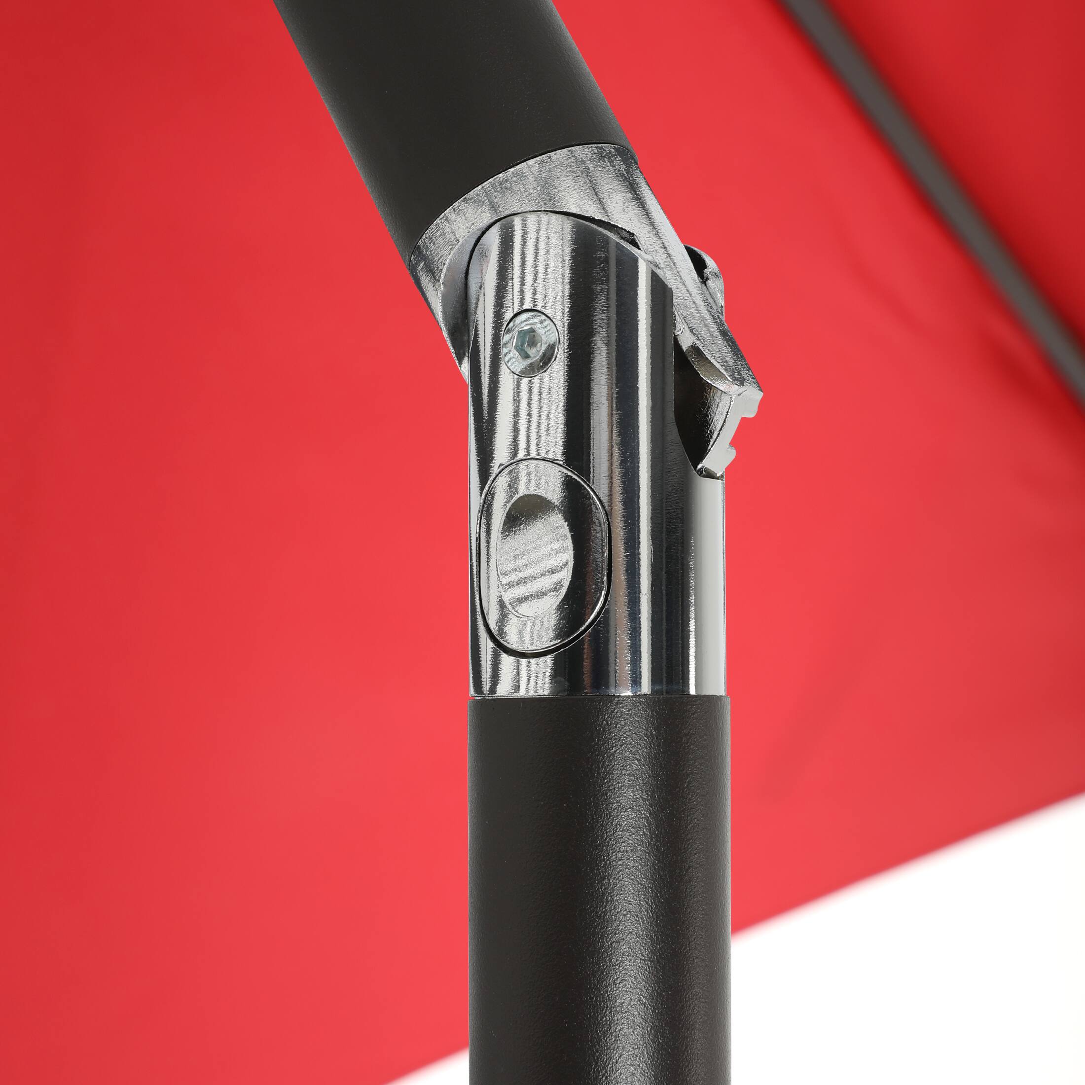 Alt View 4. WestinTrends - WestinTrends Paolo 9 ft. Patio Table Umbrella with tilt and crank features - Red.