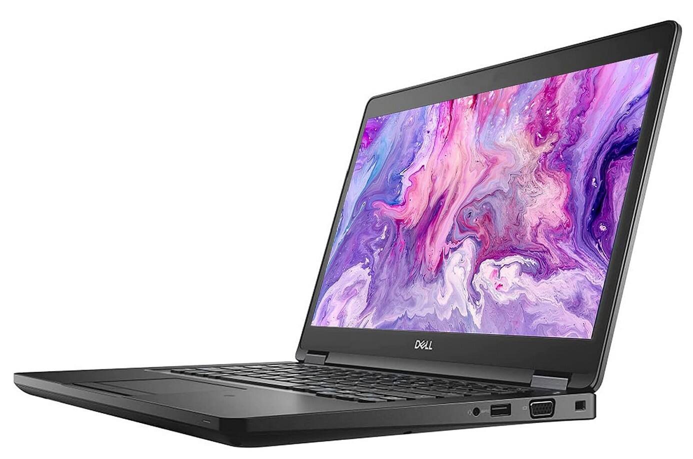 Left. Dell - Latitude 5490 14" HD Business Laptop | Intel Core i5 8350U 8th Gen | 16GB RAM | 512GB NVMe SSD | Webcam | Windows 11 Pro.