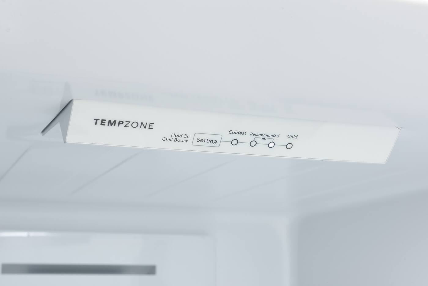 TEMPZONE  
Hold 3s Chill Boost  
Setting  
Coldest Recommended  
Cold