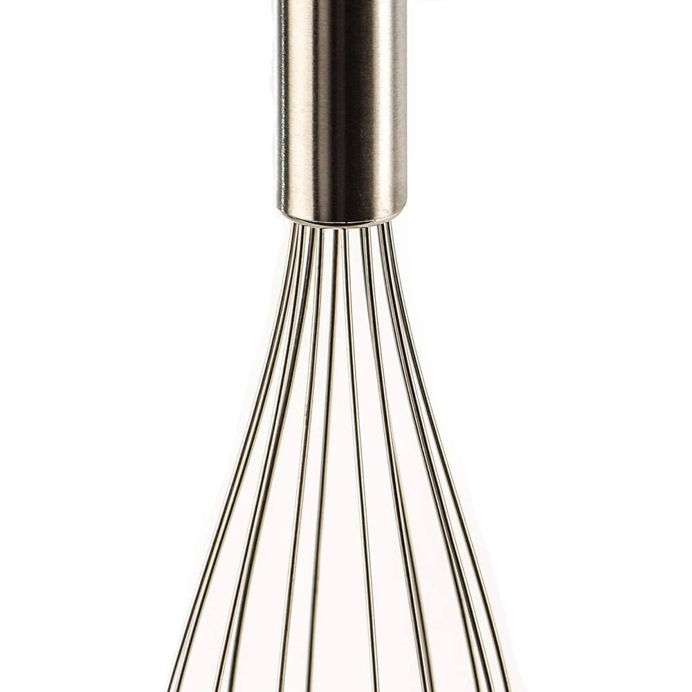Back. RTMB - 12-Pack Stainless Steel Wire Whisk Set, Heat-Resistant 10-Inch Mixers - silver.