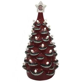 Santa's Workshop - /Black South Carolina Gamecocks 14'' Ceramic Tree - Garnet