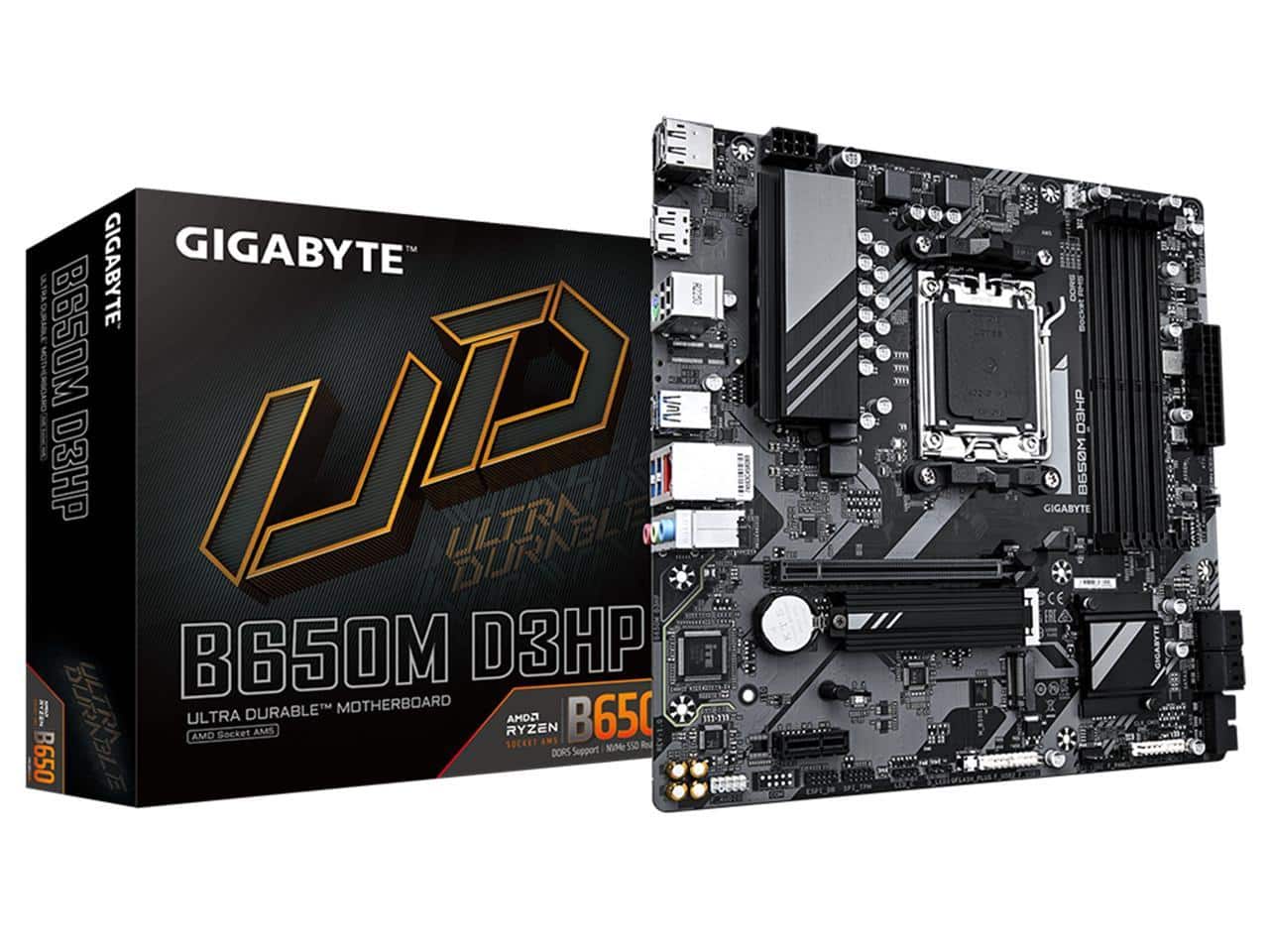 GIGABYTE - Ultra Durable B650M D3HP Gaming Desktop Motherboard