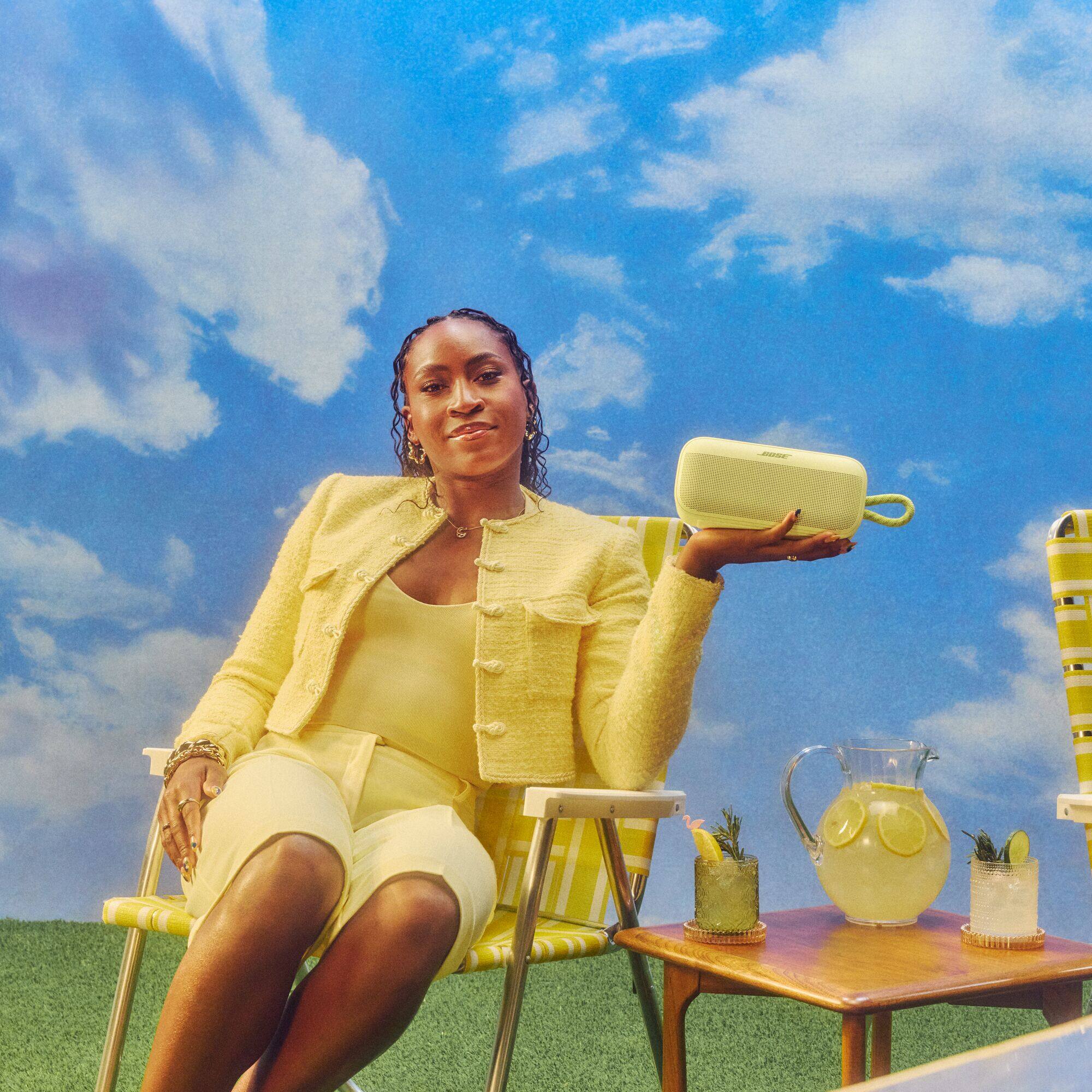 Alt View 1. Bose - SoundLink Plus Portable Bluetooth Speaker - Citrus Yellow.