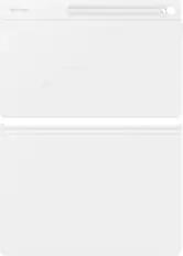 Front. Samsung - Galaxy Tab S10 FE+ Smart Book Cover - White.