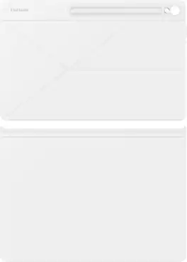 Samsung - Galaxy Tab S10 FE+ Smart Book Cover - White