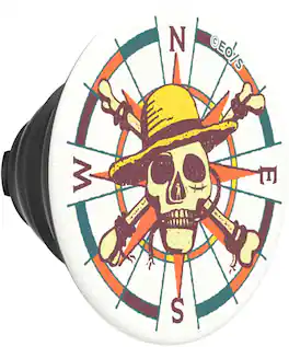 PopTop Swappable Grip for Cell Phones, TOP ONLY, Compatible with Any PopSockets PopGrip Base - The Straw Hat Pirates