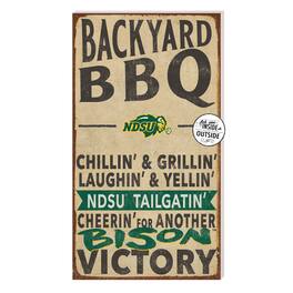 Jardine - NDSU Bison 11'' x 20'' Indoor/Outdoor BBQ Sign - Brown
