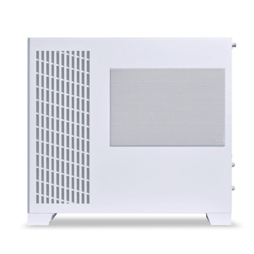 Back. Lian Li - O11D MINI V2 Compact ATX Mid-Tower Airflow Case Panoramic View Fully Ventilated Airflow Adjustable I/O, O11DMIV2W - White.