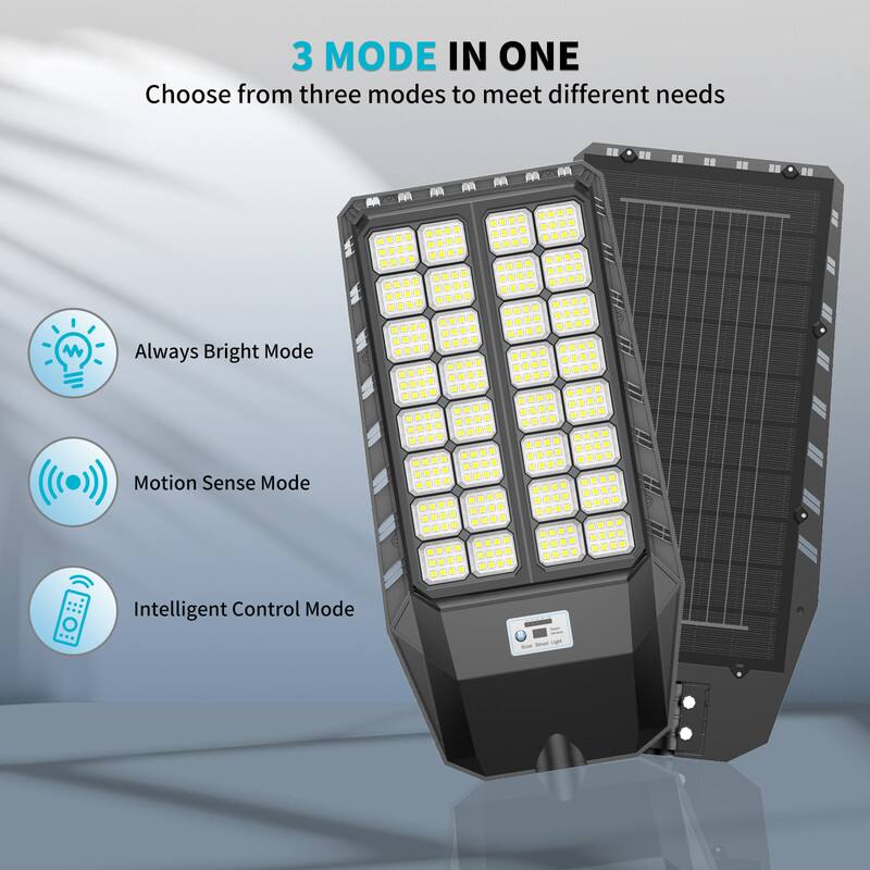 3 MODE IN ONE  
Choose from three modes to meet different needs  
- Always Bright Mode  
- Motion Sense Mode  
- Intelligent Control Mode