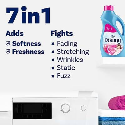 7 in 1

Adds:
- Softness
- Freshness

Fights:
- Fading
- Stretching
- Wrinkles
- Static
- Fuzz

Downy 7 in 1