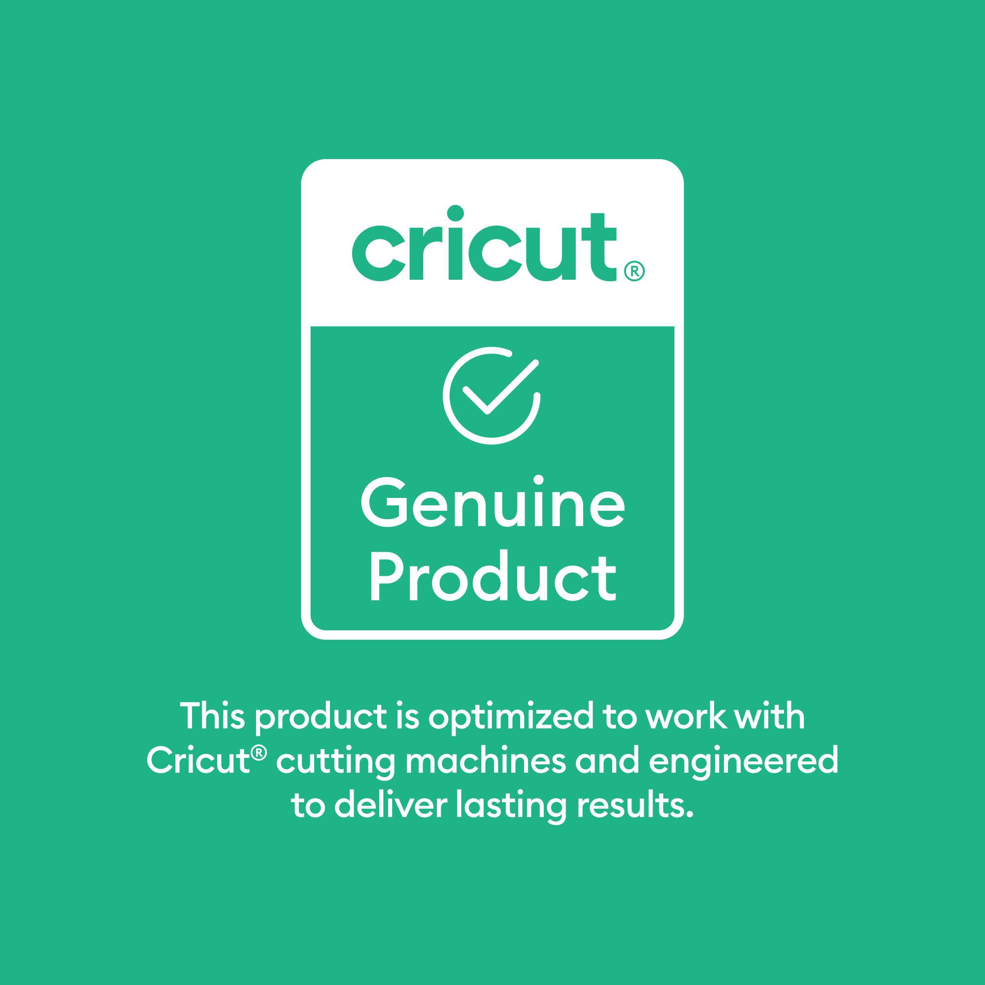 cricut®  
Genuine Product  
This product is optimized to work with Cricut® cutting machines and engineered to deliver lasting results.