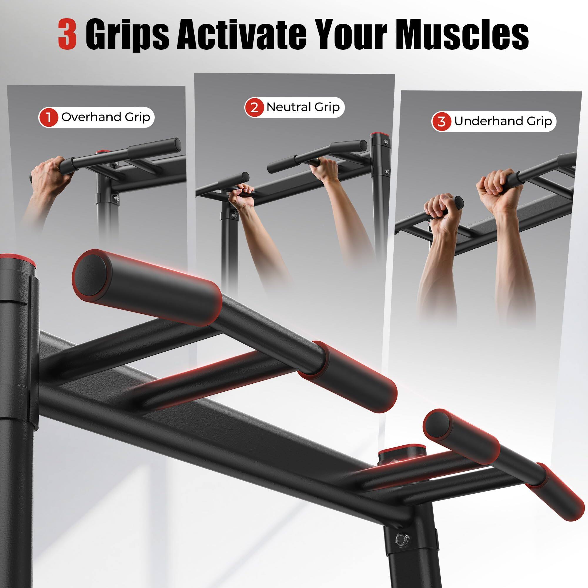 3 Grips Activate Your Muscles

1. Overhand Grip
2. Neutral Grip
3. Underhand Grip