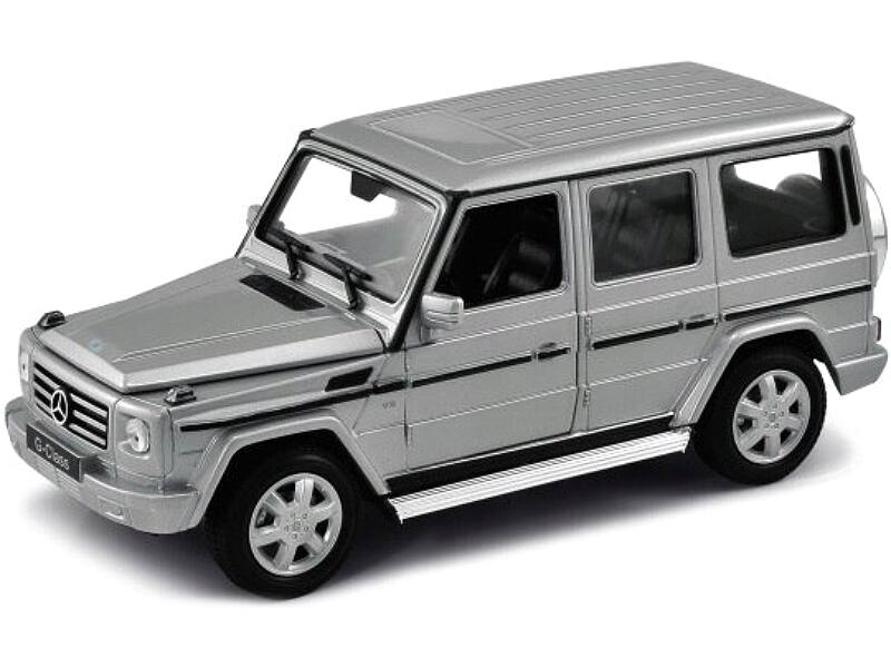 Alt View 1. Welly - Mercedes Benz G Class Wagon Silver 1/24-1/27 Diecast Model Car by Welly.