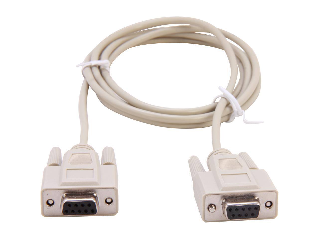Alt View 1. Cables to Go - C2G 03044 DB9 F/F Serial RS232 Null Modem Cable, Beige (6 Feet, 1.82 Meters).