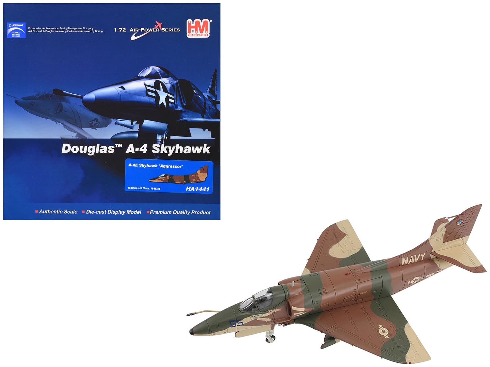 "Douglas A-4E Skyhawk Aircraft ""Aggressor, 151095"" (1985/6) US Navy ""Air Power Series"" 1/72 Diecast Model by Hobby Master" price history on PriceWatchPro