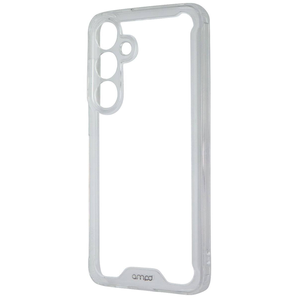 Front. AMPD - Ampd Impact Drop Series Case for Samsung Galaxy S24 Plus - Crystal Clear - Clear.