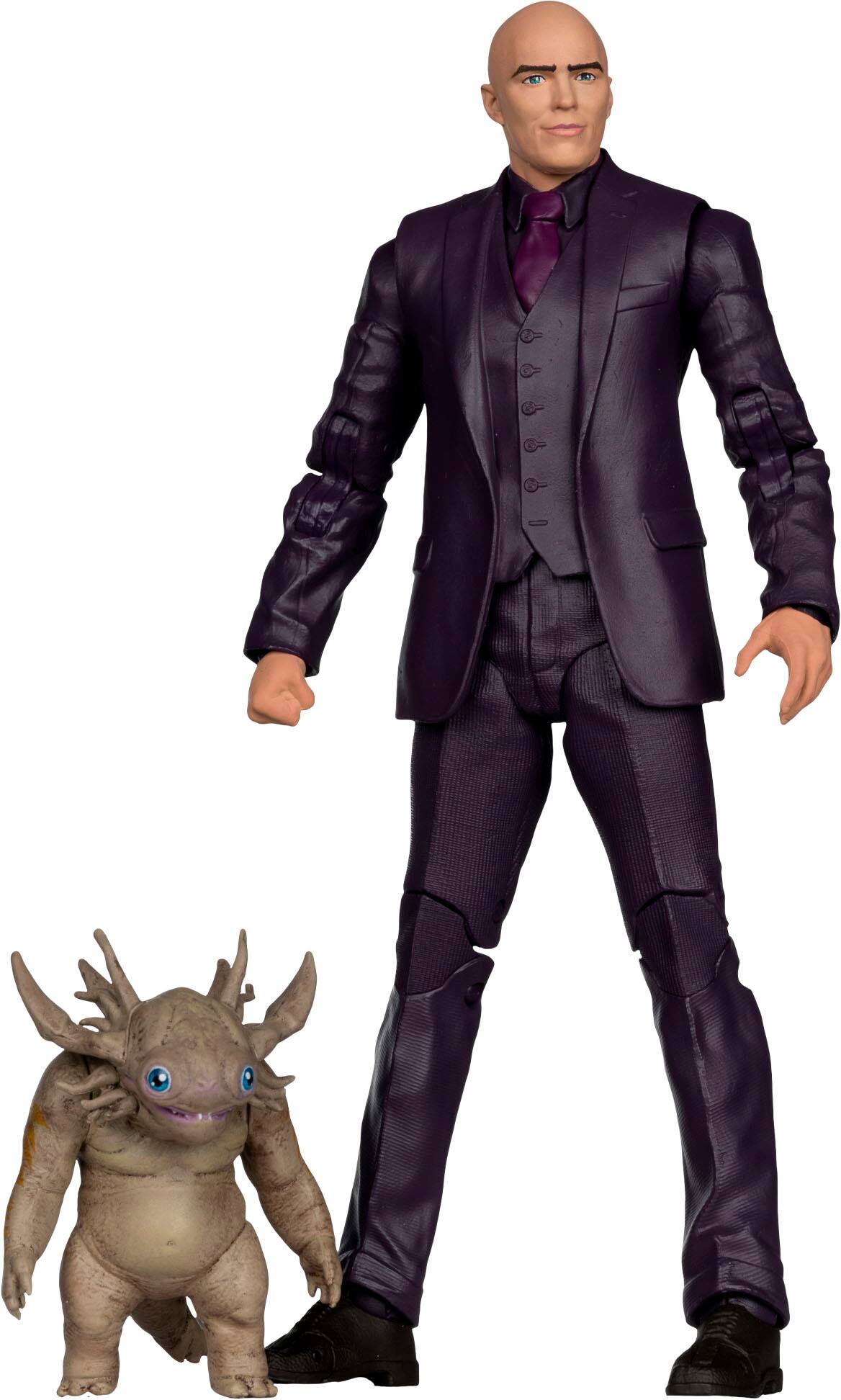 Angle. McFarlane Toys - DC Multiverse Lex Luthor and Baby Kaiju (Superman Movie) 7.1" Action Figure - Deluxe Theatrical Edition.