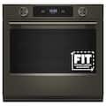 KitchenAid - 30 inch Smart Built-In Single Electric Wall Oven with Intelligent Cooking Camera - Black Ore