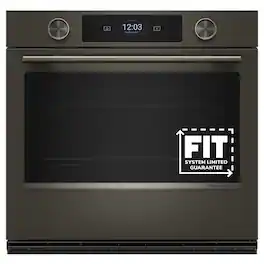 KitchenAid - 30 inch Smart Built-In Single Electric Wall Oven with Intelligent Cooking Camera - Black Ore
