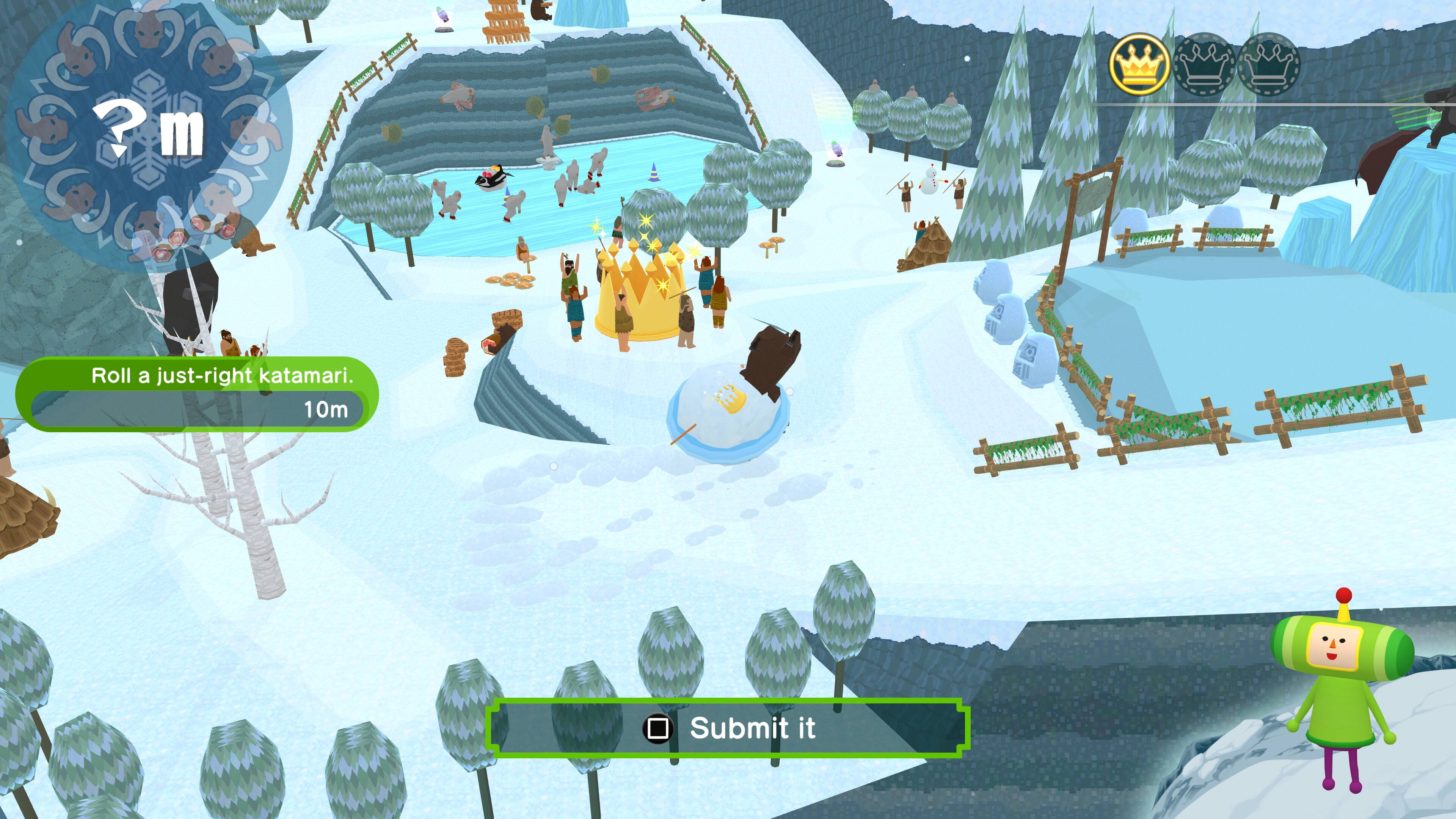 ? m Roll a just-right katamari. 10m Submit it