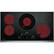 Alt View 11. Monogram - 35.8" Electric Cooktop - Black Stainless Steel.