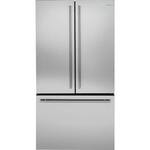 Monogram - 23.1 Cu. Ft. French Door Counter-Depth Refrigerator - Stainless steel - Front_Standard