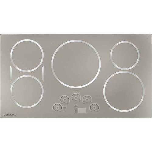 Monogram - 35.8" Electric Induction Cooktop - Silver
