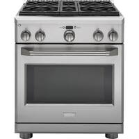 Monogram - 5.7 Cu. Ft. Self-Cleaning Freestanding Gas Convection Range - Stainless steel - Front_Zoom