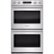 Front. Monogram - 29.8" Built-In Double Electric Convection Wall Oven - Stainless Steel.
