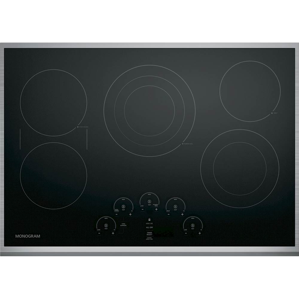 Angle View: Monogram - 8.3 Cu. Ft. Self-Cleaning Freestanding Double Oven Dual Fuel Convection Range - Stainless steel