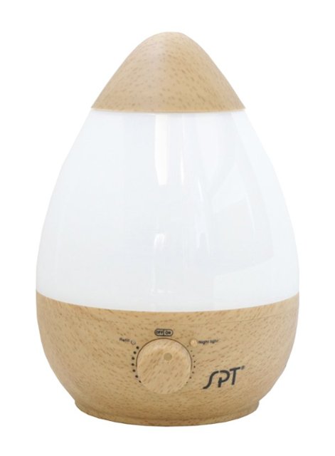 Front. Sunpentown - Ultrasonic Humidifier with Fragrance Diffuser - Wood Grain.