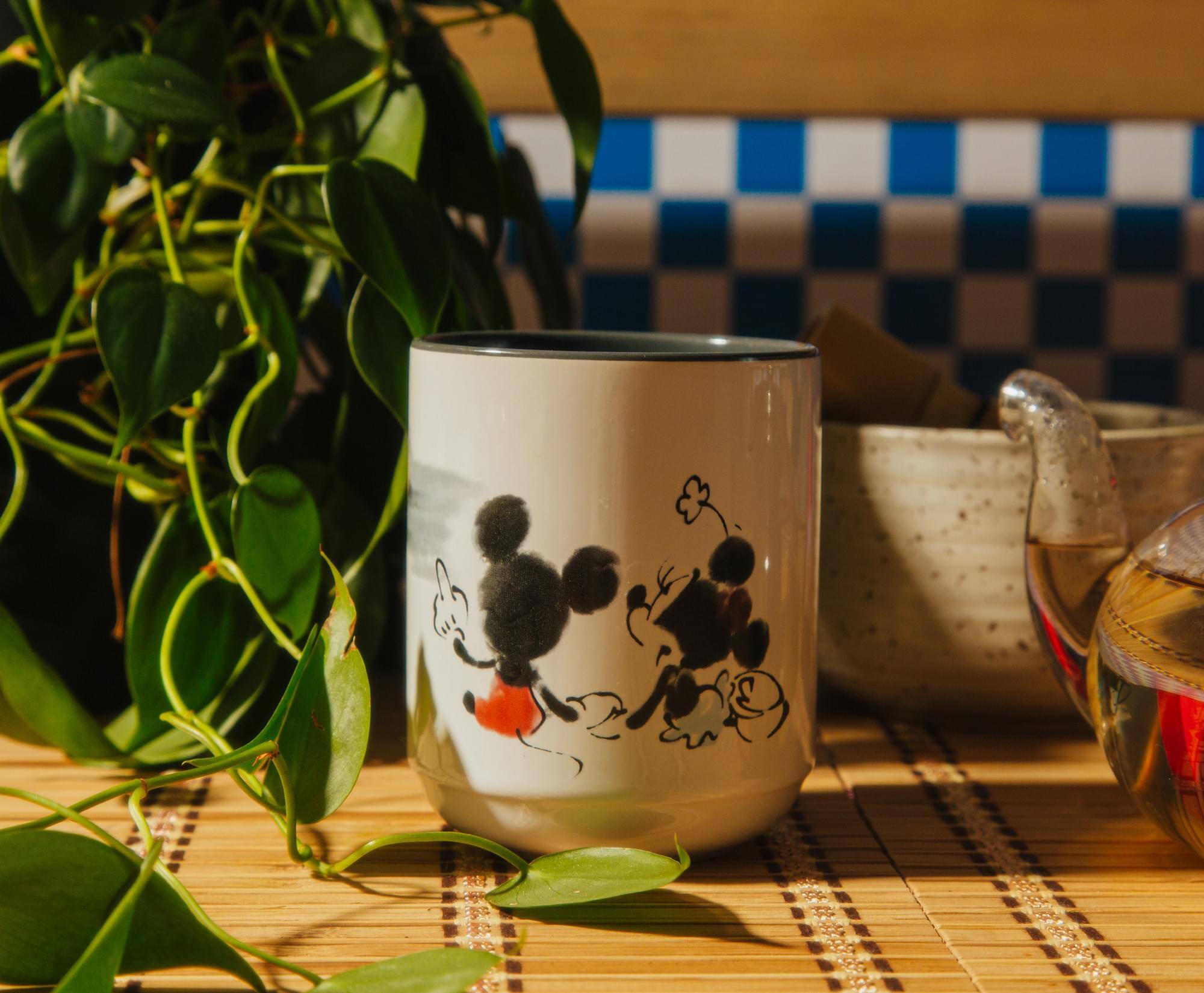 Alt View 5. Silver Buffalo - Disney Mickey and Minnie Mouse Sunset Asian Ceramic Tea Cup | Holds 9 Ounces - White.