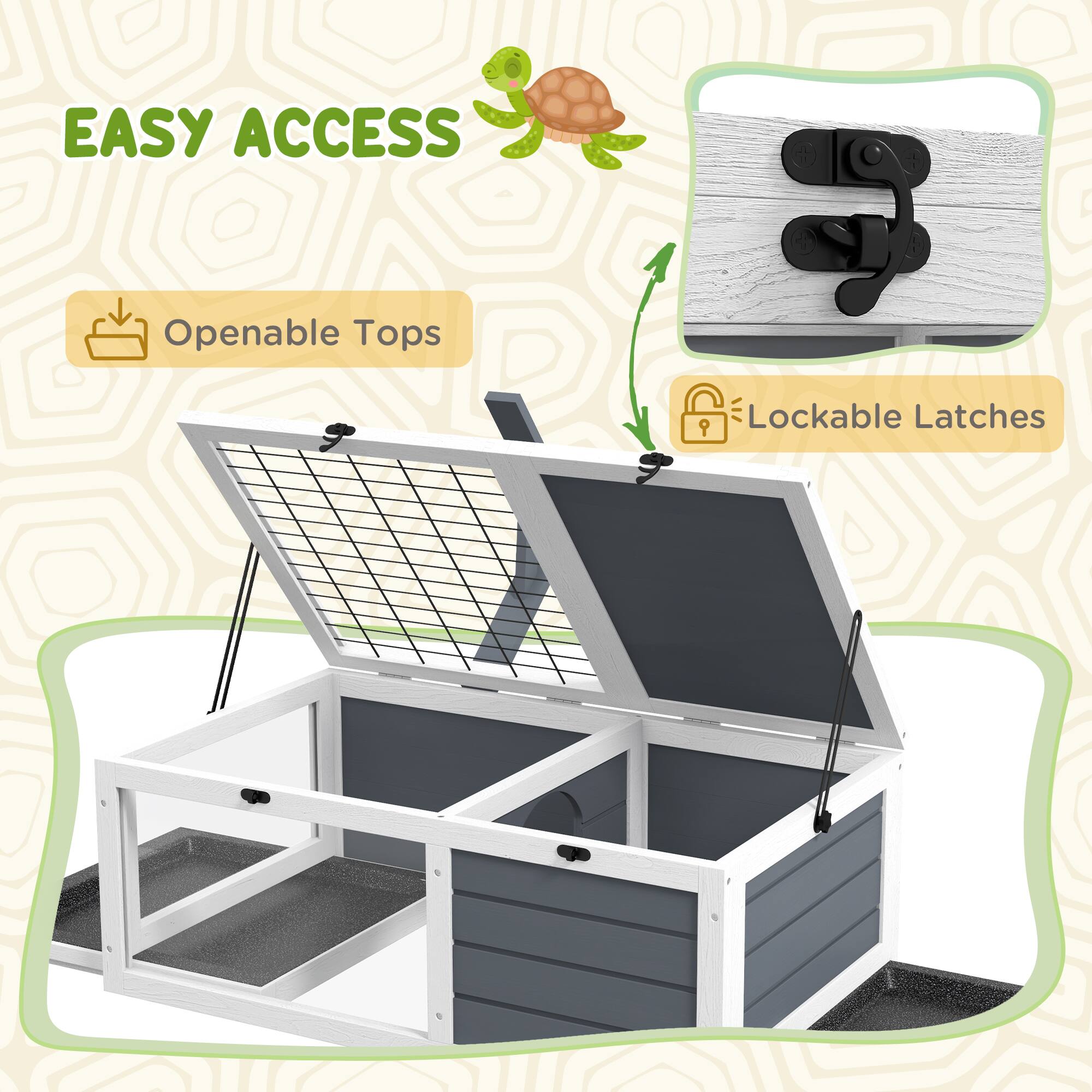 EASY ACCESS

Openable Tops

Lockable Latches