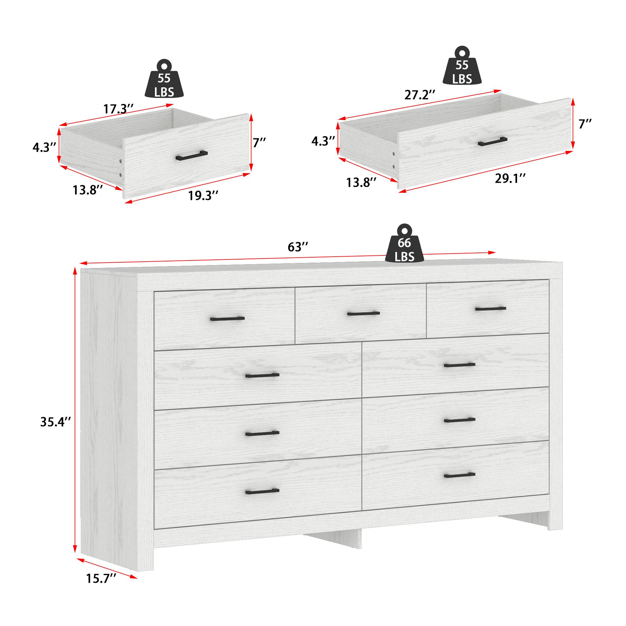 fami Famapy Horizontal Dresser Minimalist Modern Drawer Cabinet