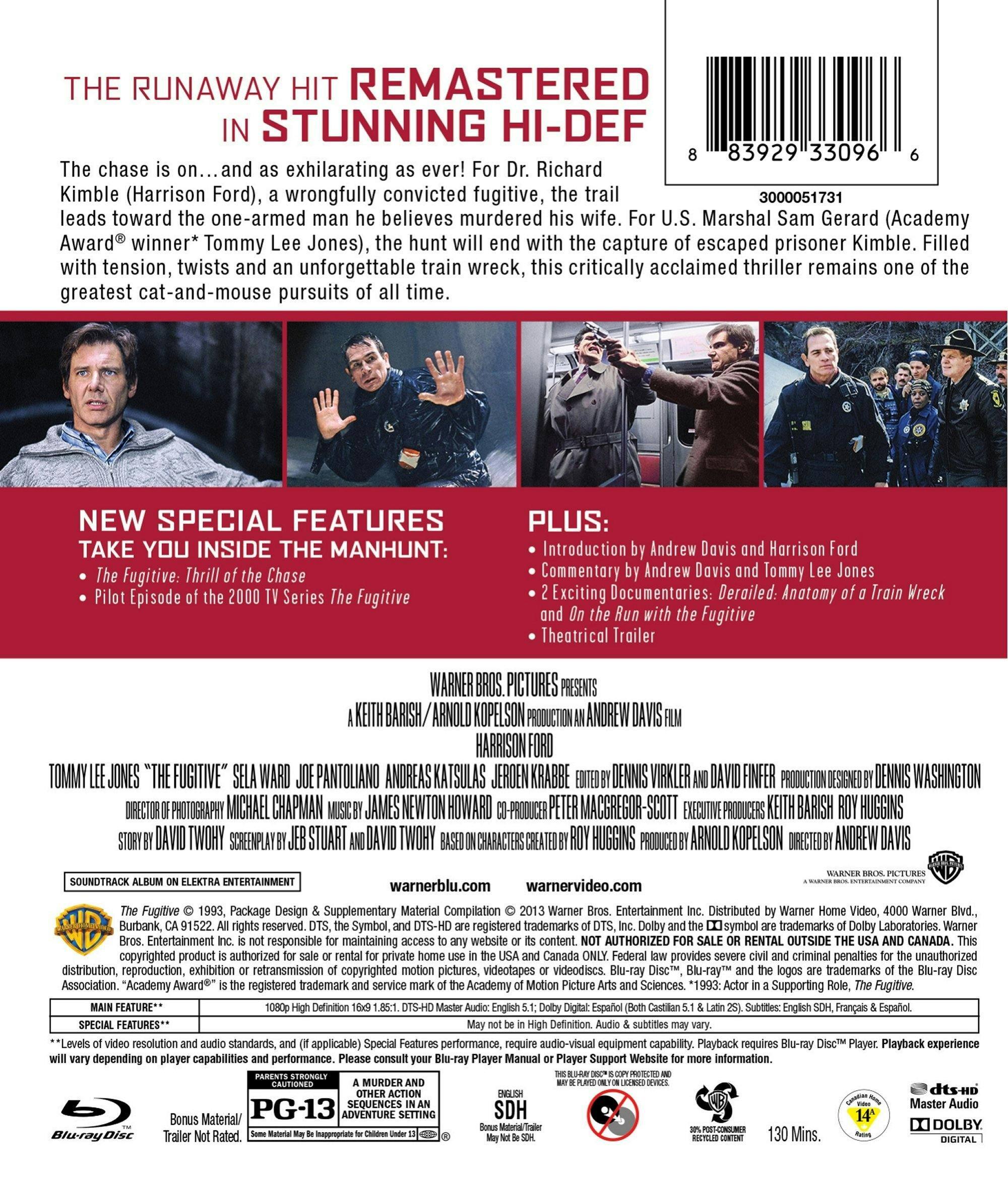 Angle. The Fugitive (20th Anniversary Edition) [Blu-ray].