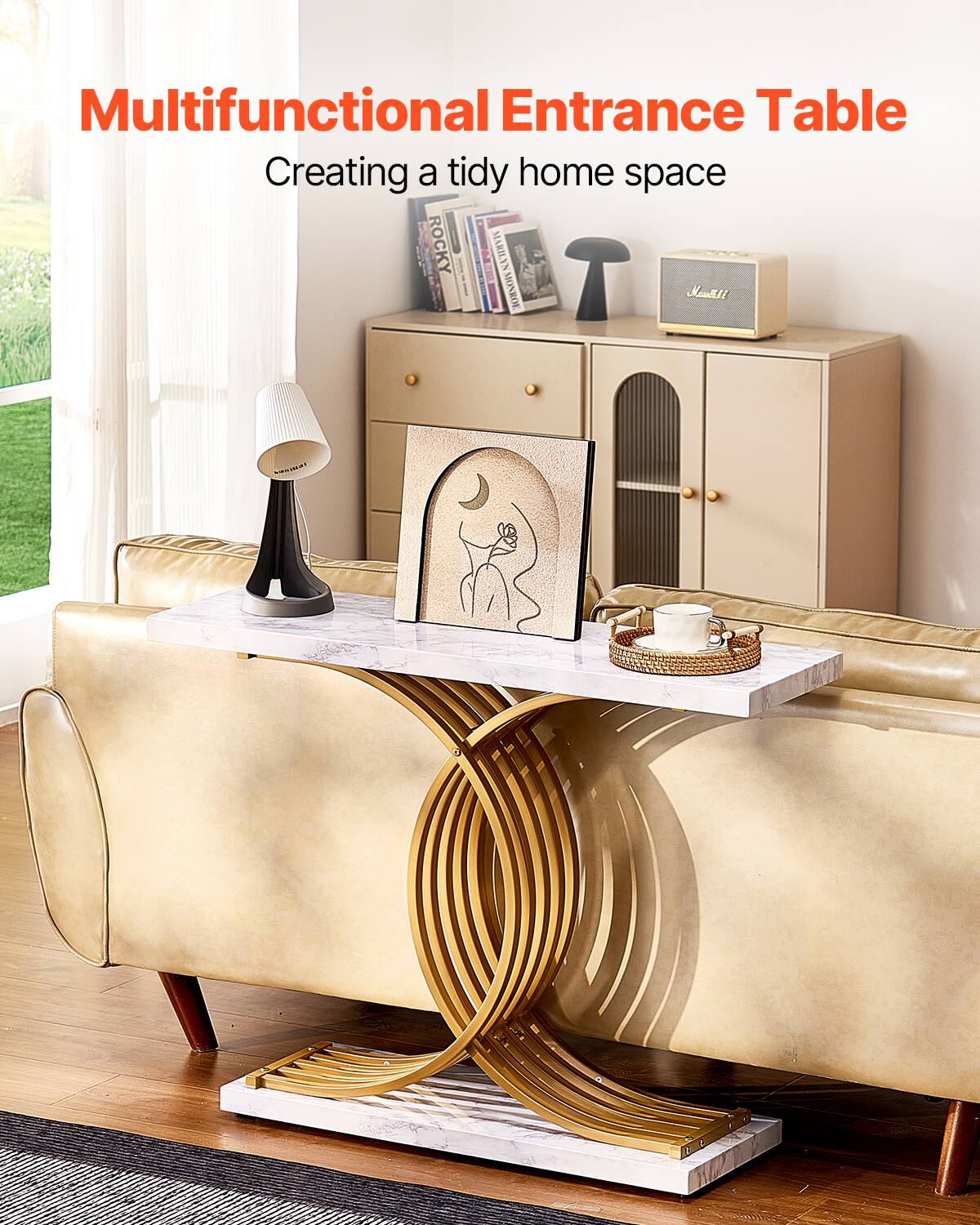 Multifunctional Entrance Table  
Creating a tidy home space