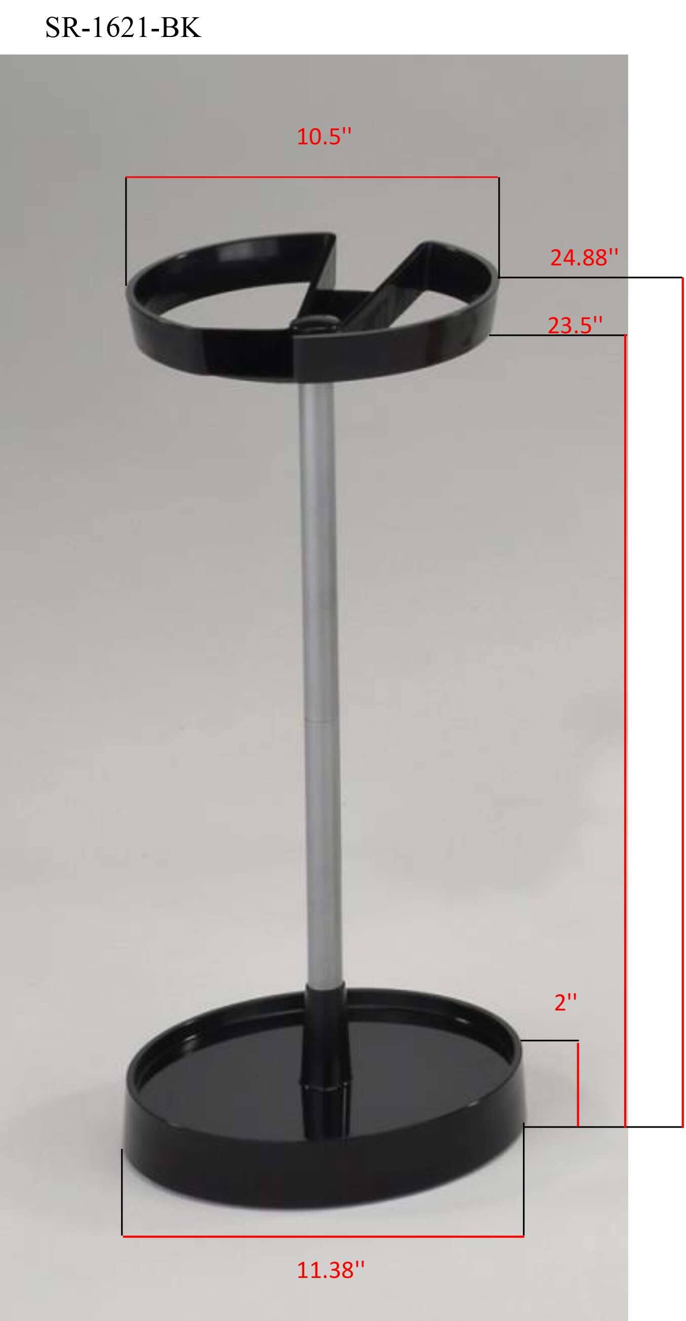 SR-1621-BK  
10.5"  
24.88"  
23.5"  
2"  
11.38"