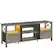 Alt View 5. Bestier - Bestier Farmhouse LED TV Stand with Cabinet for Gaming Entertainment Fits TVs up to 70inch - Grey.