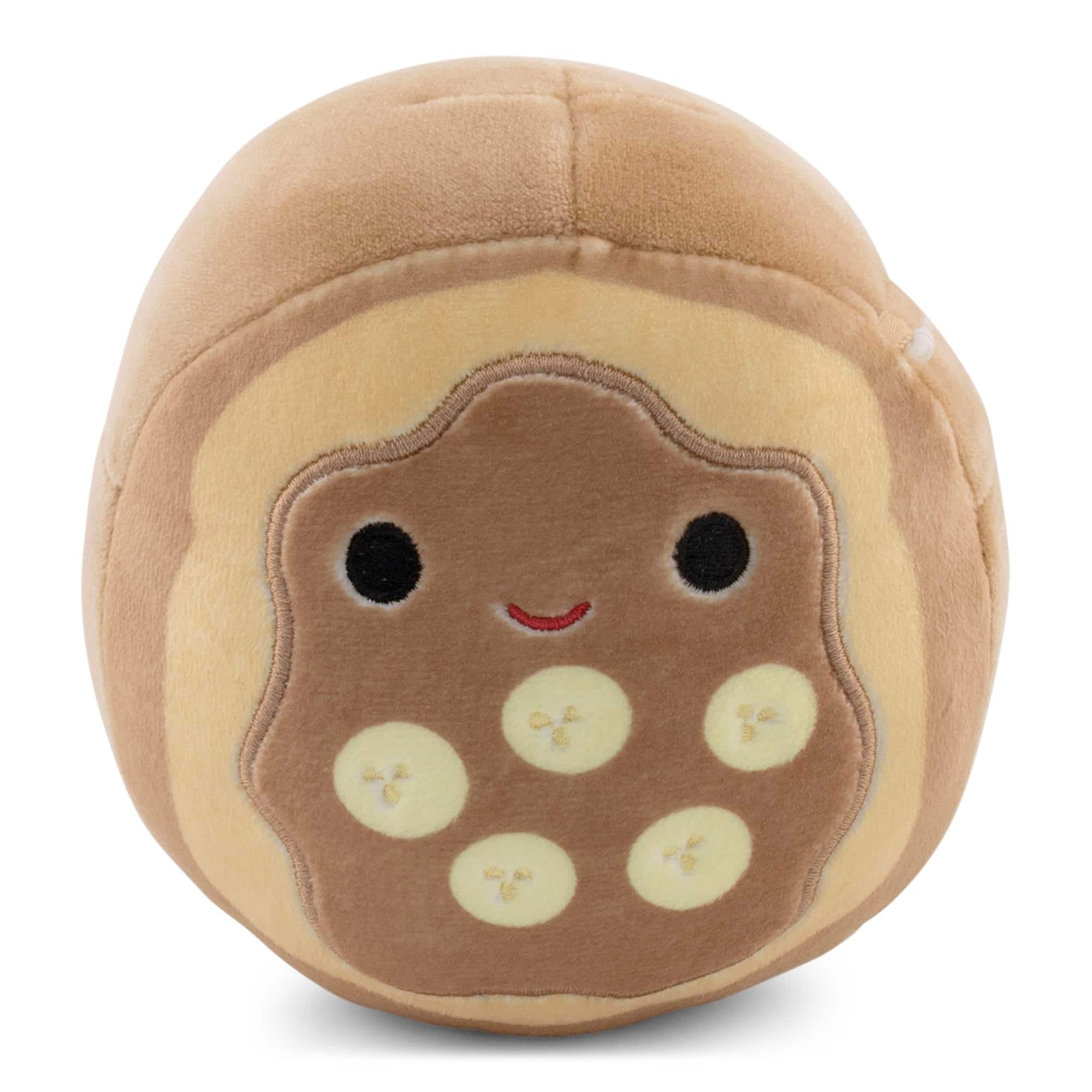 Kellytoy - Squishmallows Breakfast Squad 5 Inch Plush | Danilo The Chocolate Banana Toast - Brown